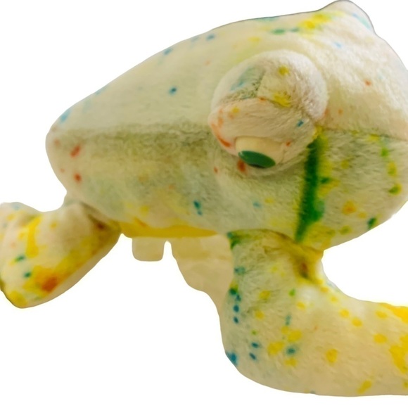 Tie Dyed Frog Plush Stuffed Animal 18” long Hands to Feet - Picture 6 of 7